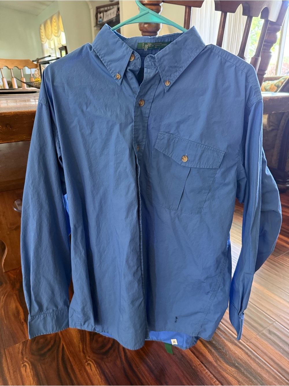 Discontinued Orvis Blue Long-Sleeve Button-Down Shirt